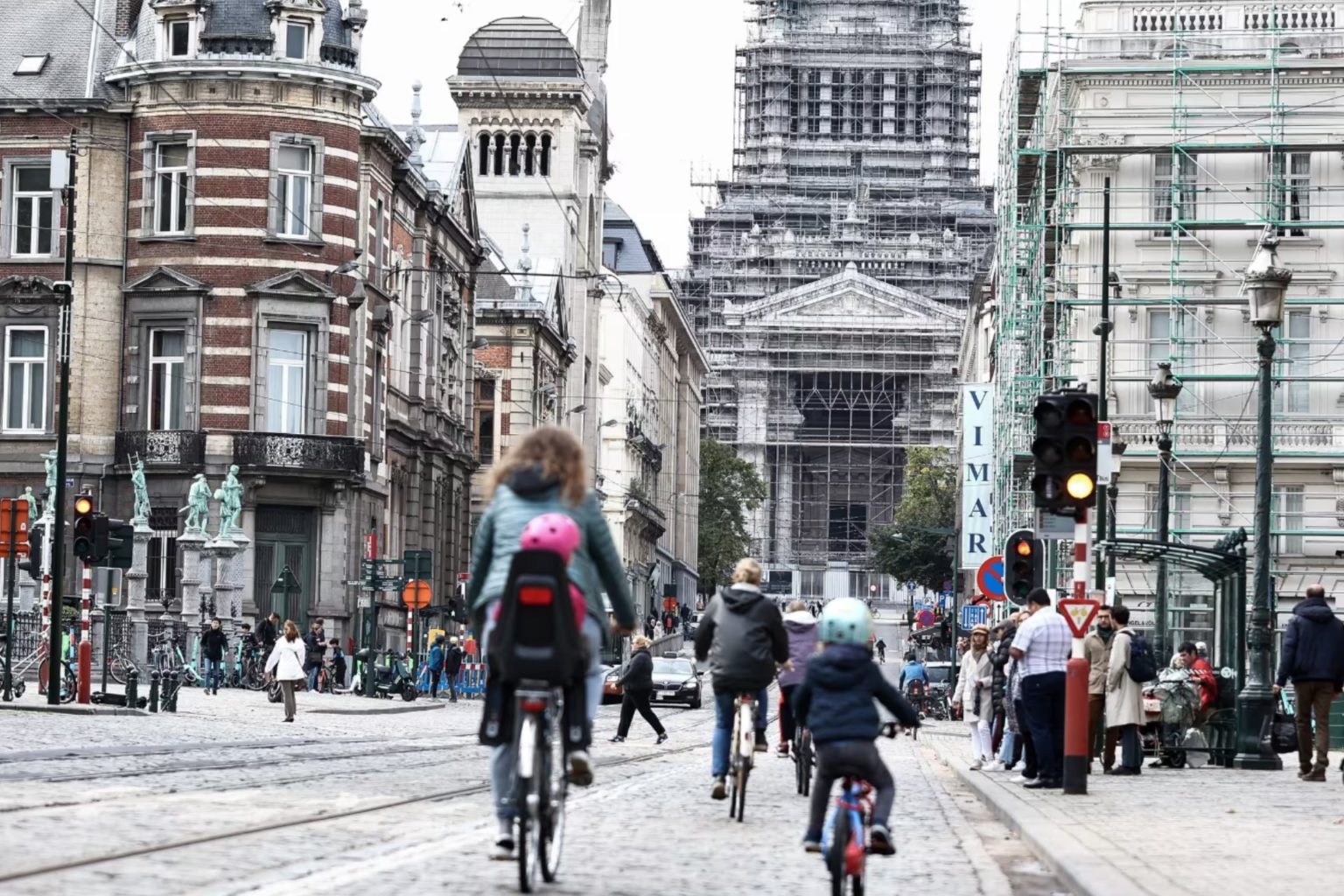 Cyclistes dans Bruxelles
